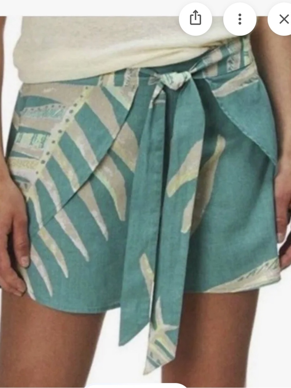 Patagonia Woman's Garden Island Wrap Tie Front Summer Beach Shorts Sz Med